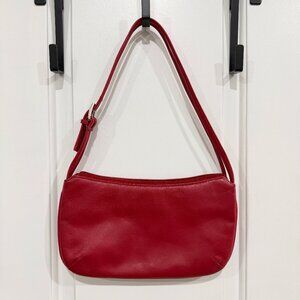 EUC Vintage Newport News Red Leather Shoulder Bag